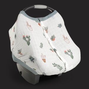LITTLE UNICORN | Cotton Muslin Infant Car Seat Canopy – Prickle Pot Print
